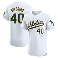 tocy Athletics #40 Luis Severino player White Elite Home Stitched Jersey