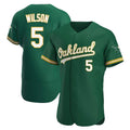 tocy Athletics #5 Jacob Wilson Green Authentic Kelly Alternate Stitched Jersey