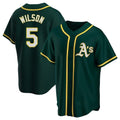 tocy Athletics #5 Jacob Wilson Green Replica Alternate Stitched Jersey