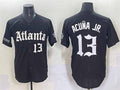 tocy A.Braves #13 Ronald Acuna Jr. Black Gothic South x Outkast Edition Vapor Limited Stitched Personalized Jersey