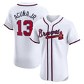 tocy A.Braves #13 Ronald Acuna Jr. Home Elite Jersey - White Personalized Jerseys