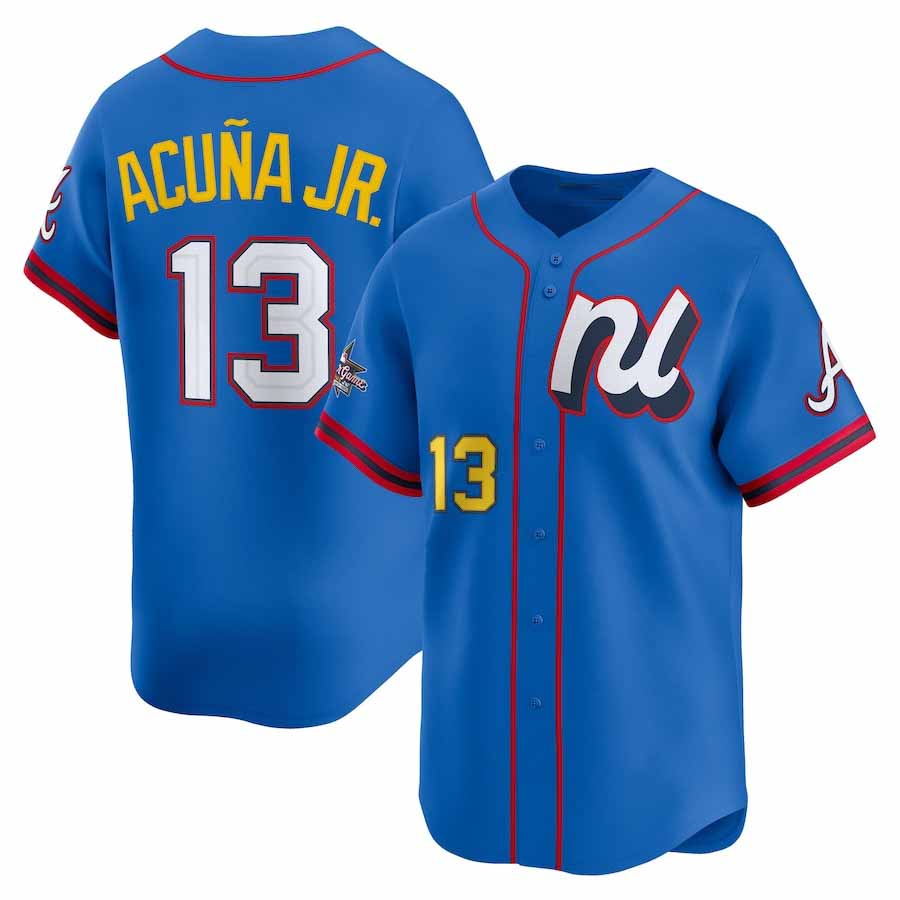 tocy A.Braves #13 Ronald Acuna Jr. National League 2025 All-Star Edition Limited Player Jersey - Blue Personalized Jersey