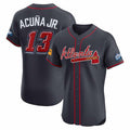 tocy A.Braves #13 Ronald Acuna Jr. Navy 2025 Speedway Classic Alternate Elite Player Personalized Jersey