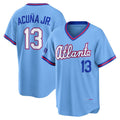 tocy A.Braves #13 Ronald Acuna Jr. Powder Blue 2026 City Connect Stadium Stitched Personalized Jersey