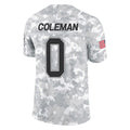 tocy B.Bills #0 Keon Coleman Player Arctic Camo Salute to Service Limited Stitched Jerseys