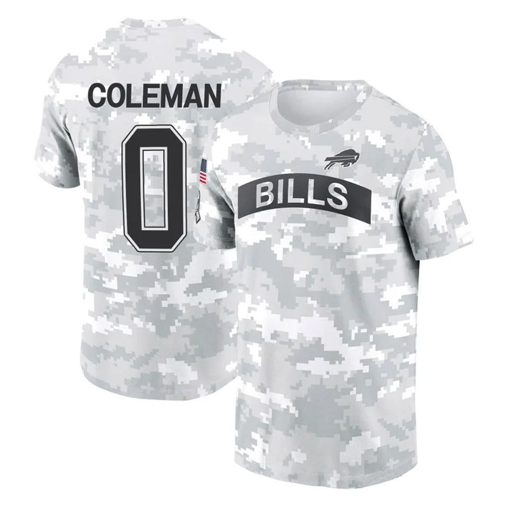 tocy B.Bills #0 Keon Coleman Player Arctic Camo Salute to Service T-Shirt Hoodies Stitched Jerseys