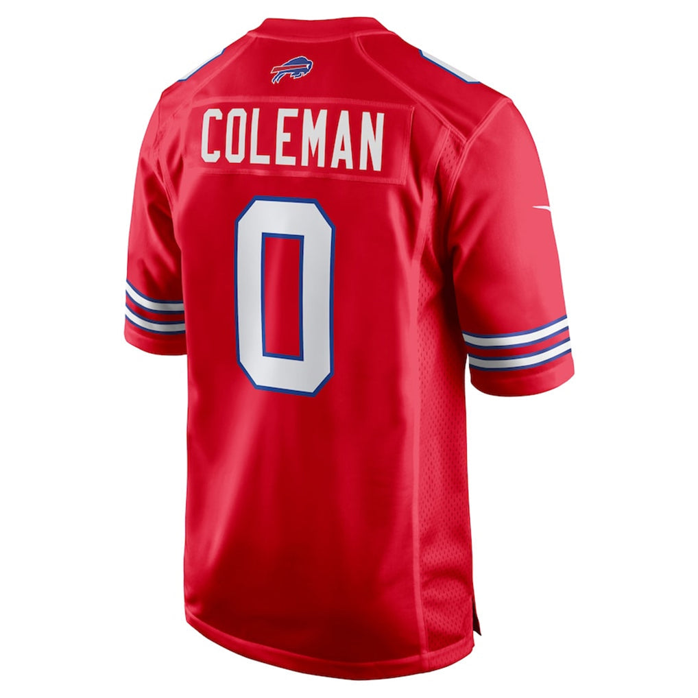tocy B.Bills #0 Keon Coleman Player Red Home Game Stitched Jerseys