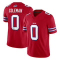 tocy B.Bills #0 Keon Coleman Player Red Vapor F.U.S.E. Jersey Limited Home Game Stitched Jerseys