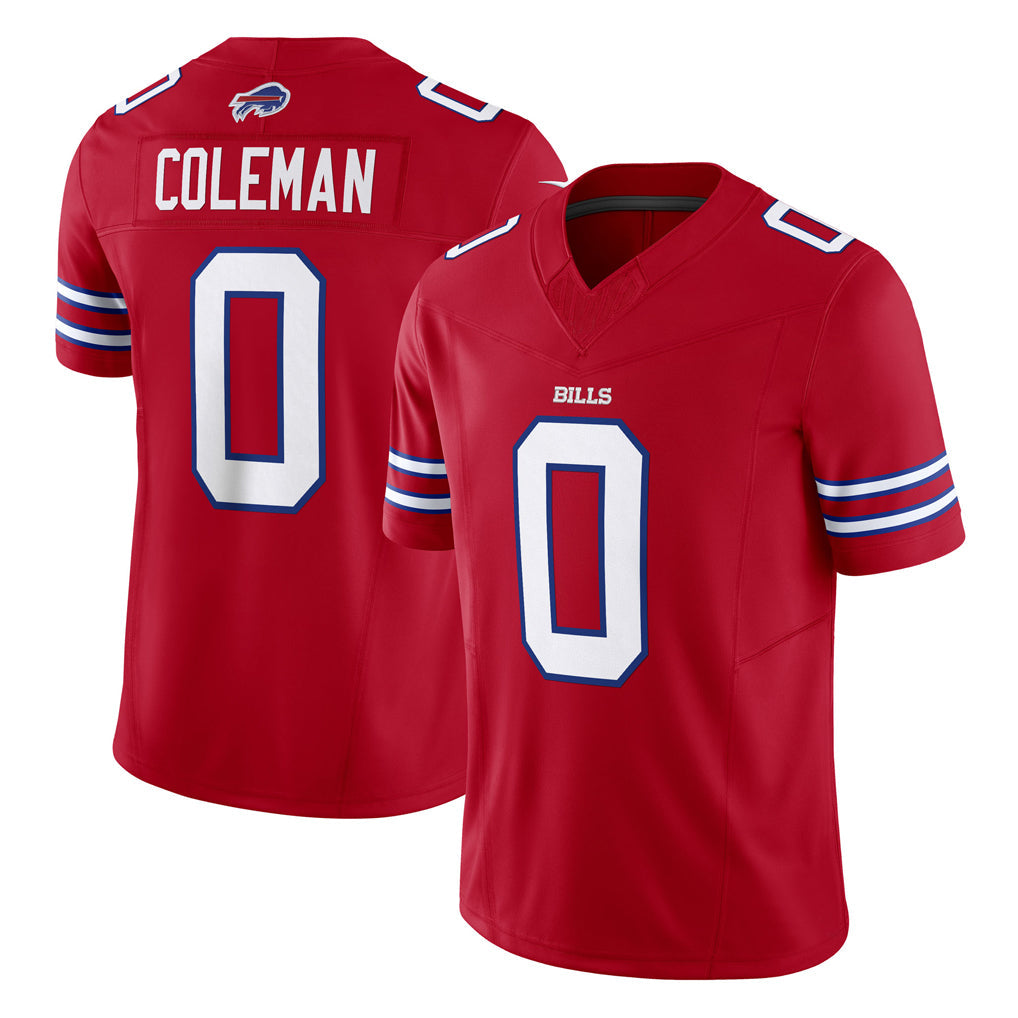 tocy B.Bills #0 Keon Coleman Player Red Vapor F.U.S.E. Jersey Limited Home Game Stitched Jerseys