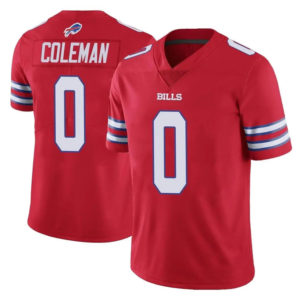 tocy B.Bills #0 Keon Coleman Player Red Vapor Untouchable Limited Stitched Jerseys