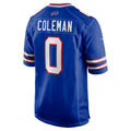 tocy B.Bills #0 Keon Coleman Player Royal Home Game Stitched Jerseys