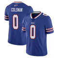 tocy B.Bills #0 Keon Coleman Player Royal Vapor Untouchable Limited Stitched Jerseys