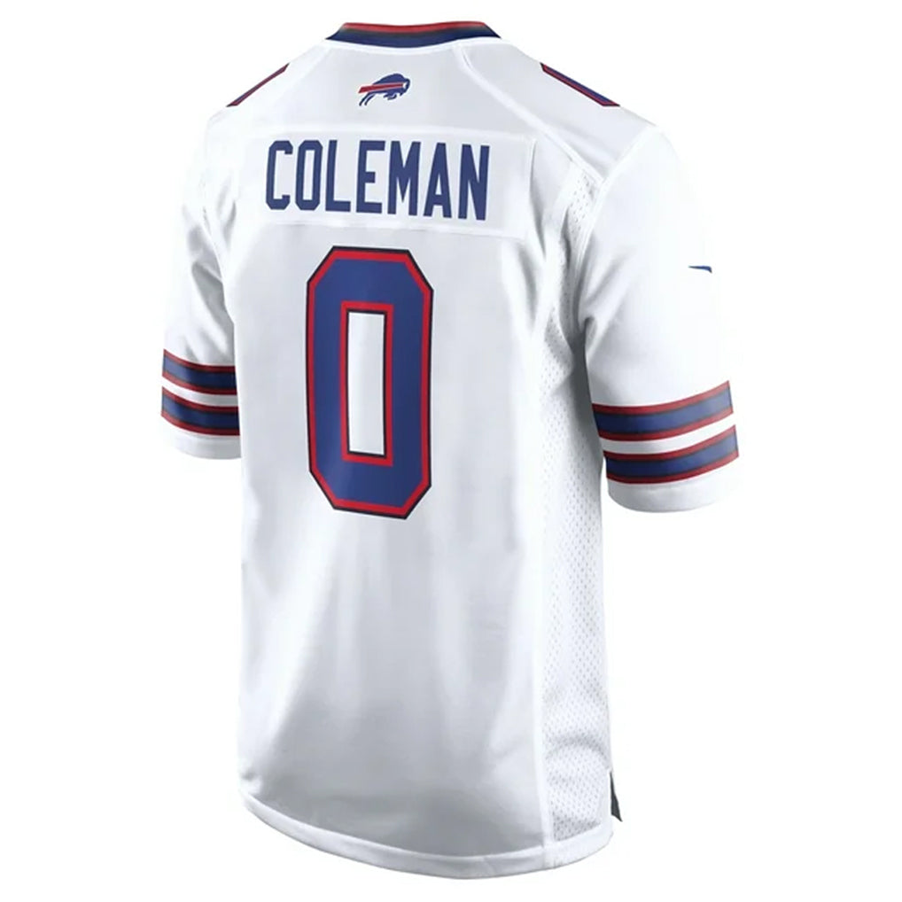 tocy B.Bills #0 Keon Coleman Player White Home Game Stitched Jerseys