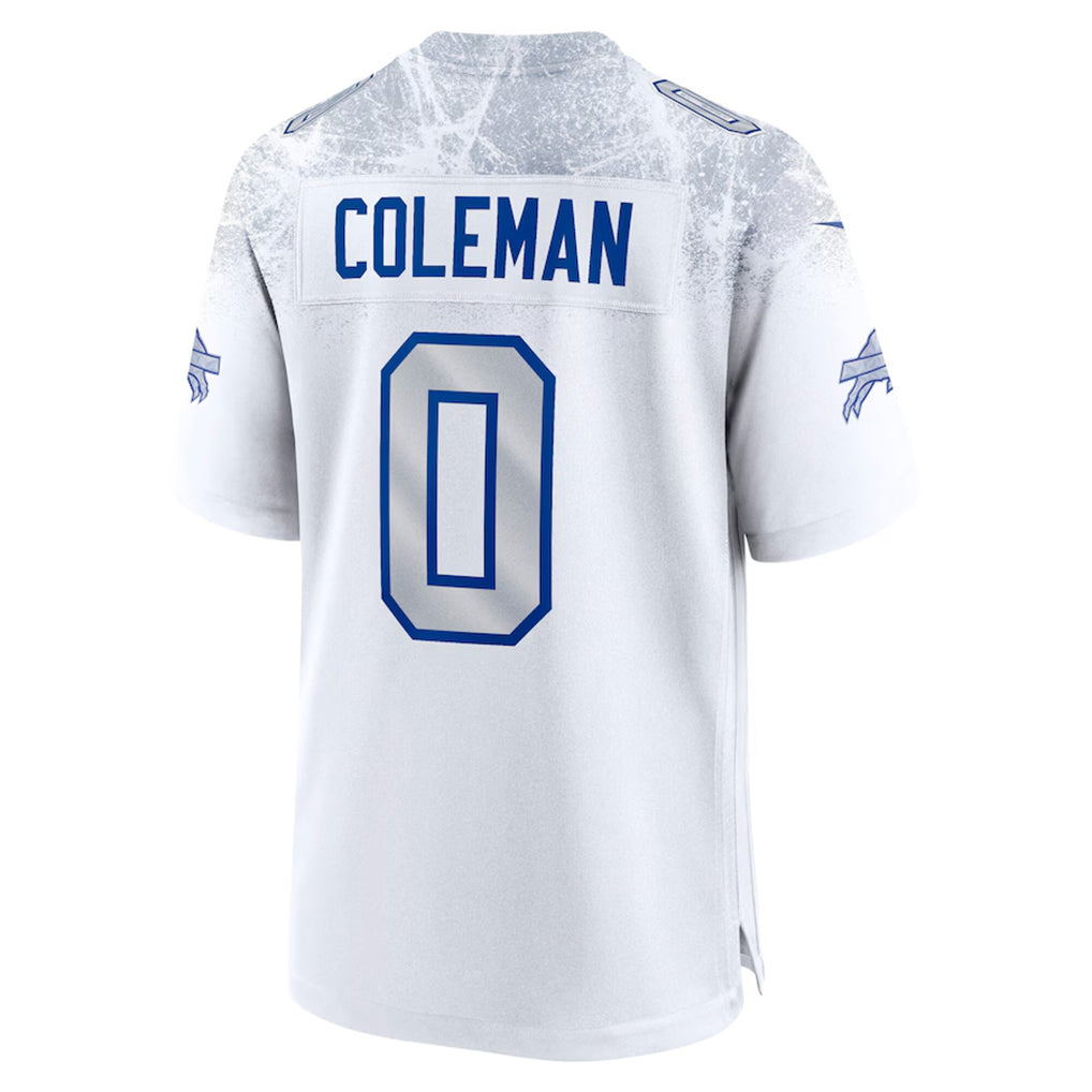 tocy B.Bills #0 Keon Coleman Player White Rivalries Collection Game Stitched Jerseys