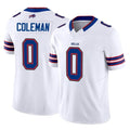tocy B.Bills #0 Keon Coleman Player White Vapor F.U.S.E. Jersey Limited Home Game Stitched Jerseys