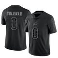 tocy B.Bills #0 Keon Coleman Player Black RFLCTV Limited Stitched Jerseys
