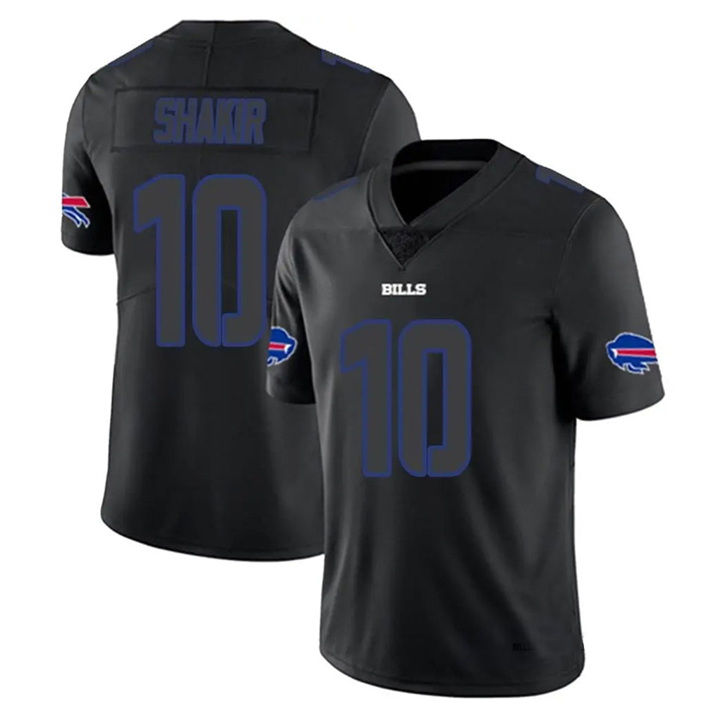 tocy B.Bills #10 Khalil Shakir Player Black Impact Limited Game Stitched Jerseys