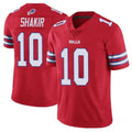 tocy B.Bills #10 Khalil Shakir Player Red Vapor Untouchable Limited Home Game Stitched Jerseys