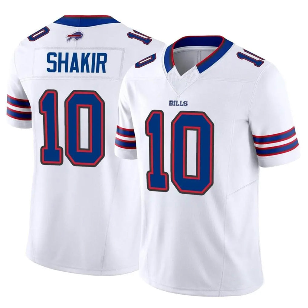 tocy B.Bills #10 Khalil Shakir Player Vapor F.U.S.E. Limited White Stitched Jerseys