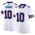 tocy B.Bills #10 Khalil Shakir Player Vapor F.U.S.E. Limited White Stitched Jerseys