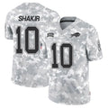 tocy B.Bills #10 Khalil Shakir Player Arctic Camo Salute to Service Limited  Stitched Jerseys