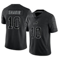 tocy B.Bills #10 Khalil Shakir Player Black RFLCTV Limited  Stitched Jerseys