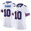 tocy B.Bills #10 Khalil Shakir Player Vapor F.U.S.E. Limited White  Stitched Jerseys