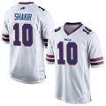 tocy B.Bills #10 Khalil Shakir Player White Home Game  Stitched Jerseys