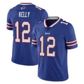 tocy B.Bills #12 Jim Kelly Player Royal Vapor Untouchable Limited Stitched Jerseys
