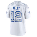 tocy B.Bills #12 Jim Kelly Player White Rivalries Collection Game Football Jerseys