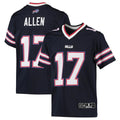 tocy B.Bills #17 Josh Allen Player Navy Inverted  Home Game Stitched Jerseys