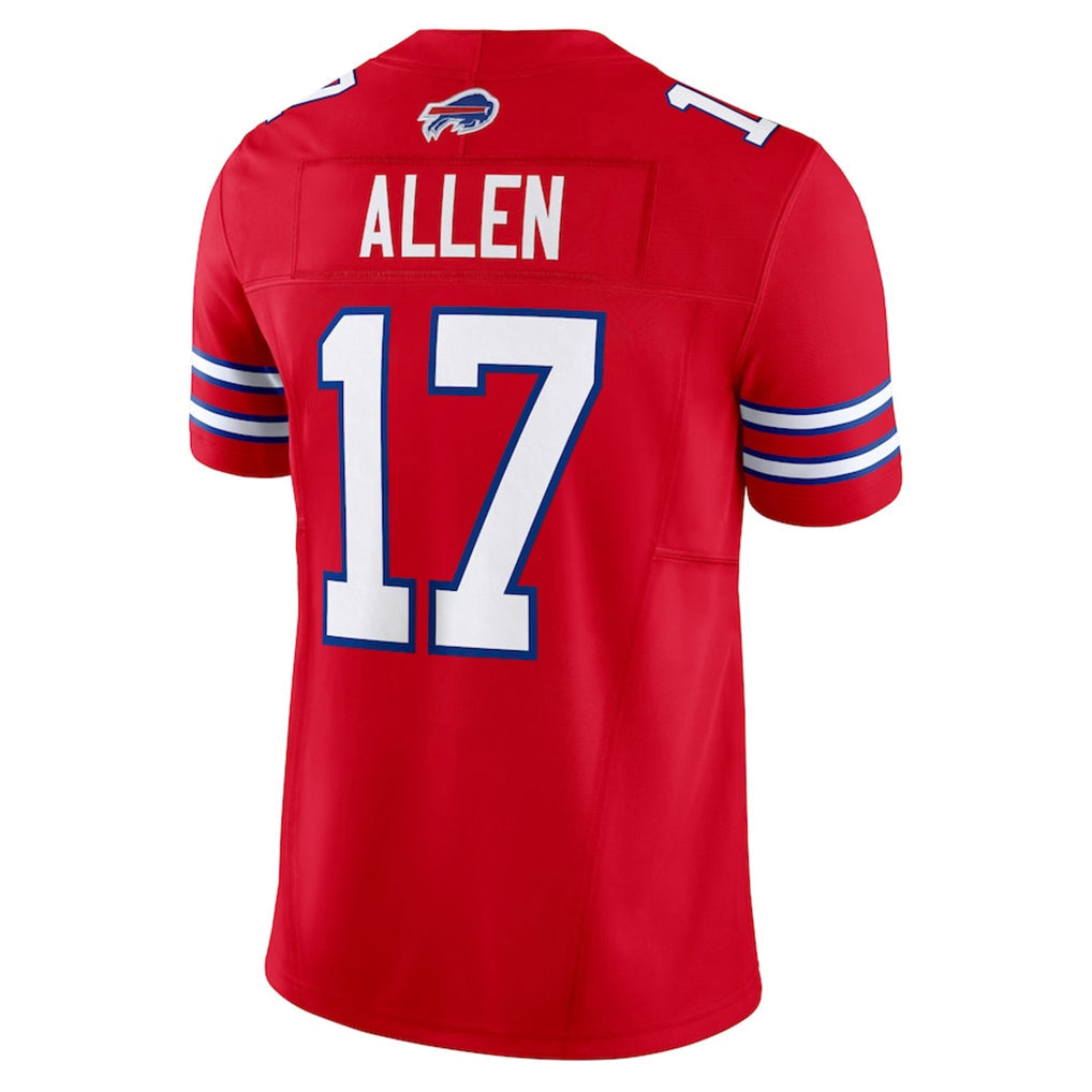 tocy B.Bills #17 Josh Allen Player Red Vapor F.U.S.E. Limited Home Game Stitched Jerseys