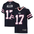 tocy B.Bills #17 Josh Allen Player Navy Inverted  Game Stitched Jerseys