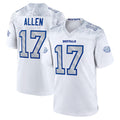 tocy B.Bills #17 Josh Allen Player White Rivalries Collection Game Stitched Jersey