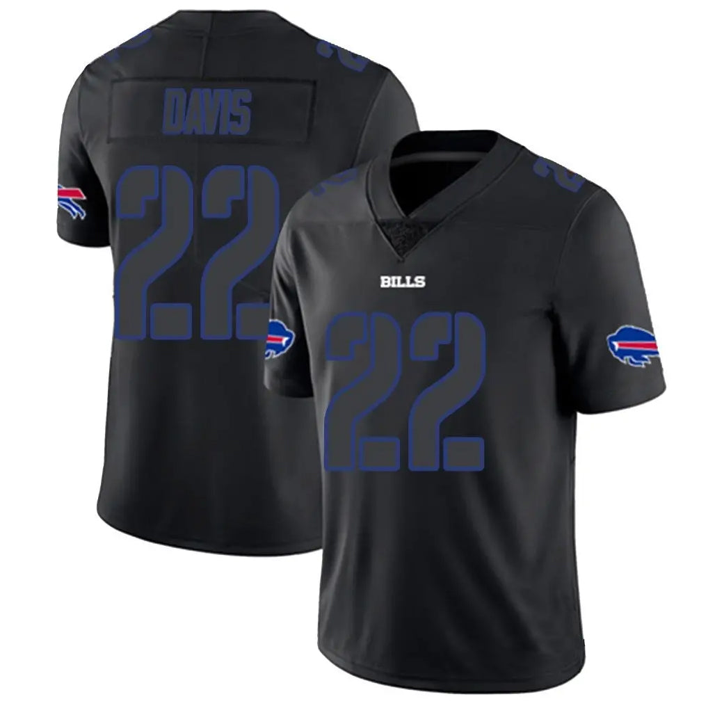 tocy B.Bills #22 Ray Davis Player Limited Black Impact Stitched Jerseys