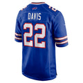 tocy B.Bills #22 Ray Davis Player Royal Home Game Stitched Jerseys