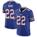 tocy B.Bills #22 Ray Davis Player Royal Vapor Limited Stitched Jerseys