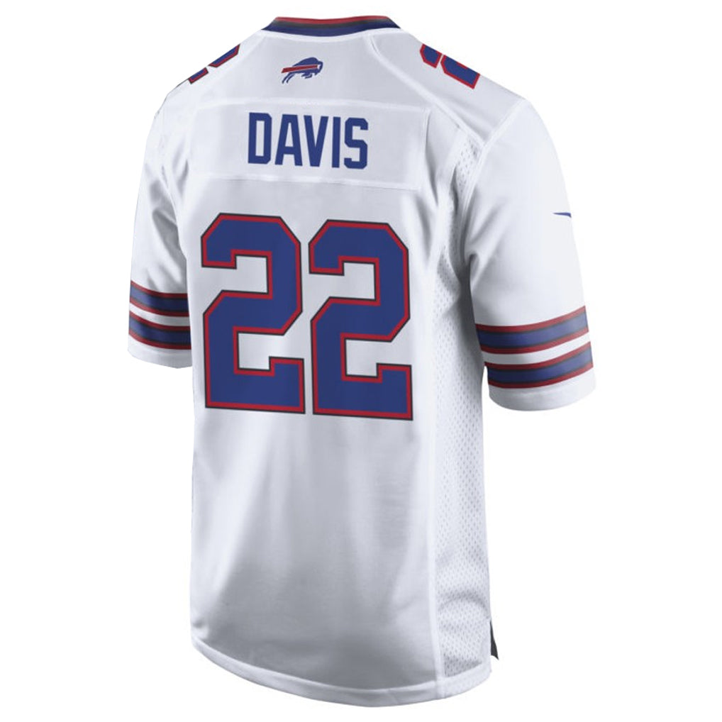 tocy B.Bills #22 Ray Davis Player White Home Game Stitched Jerseys