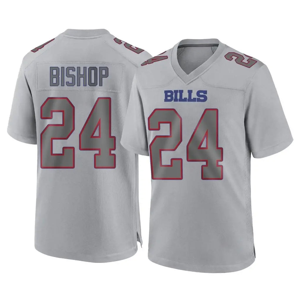 tocy B.Bills #24 Cole Bishop Player Gray Fashion Home Game Stitched Jerseys