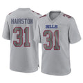 tocy B.Bills #31 Maxwell Hairston Player Gray Fashion Home Game Stitched Jerseys