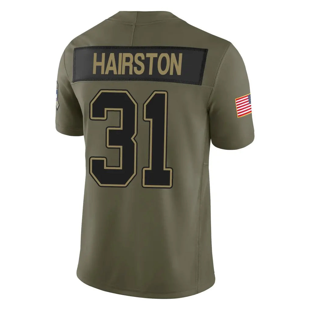 tocy B.Bills #31 Maxwell Hairston Player Olive Salute To Service Limited Home Game Stitched Jerseys