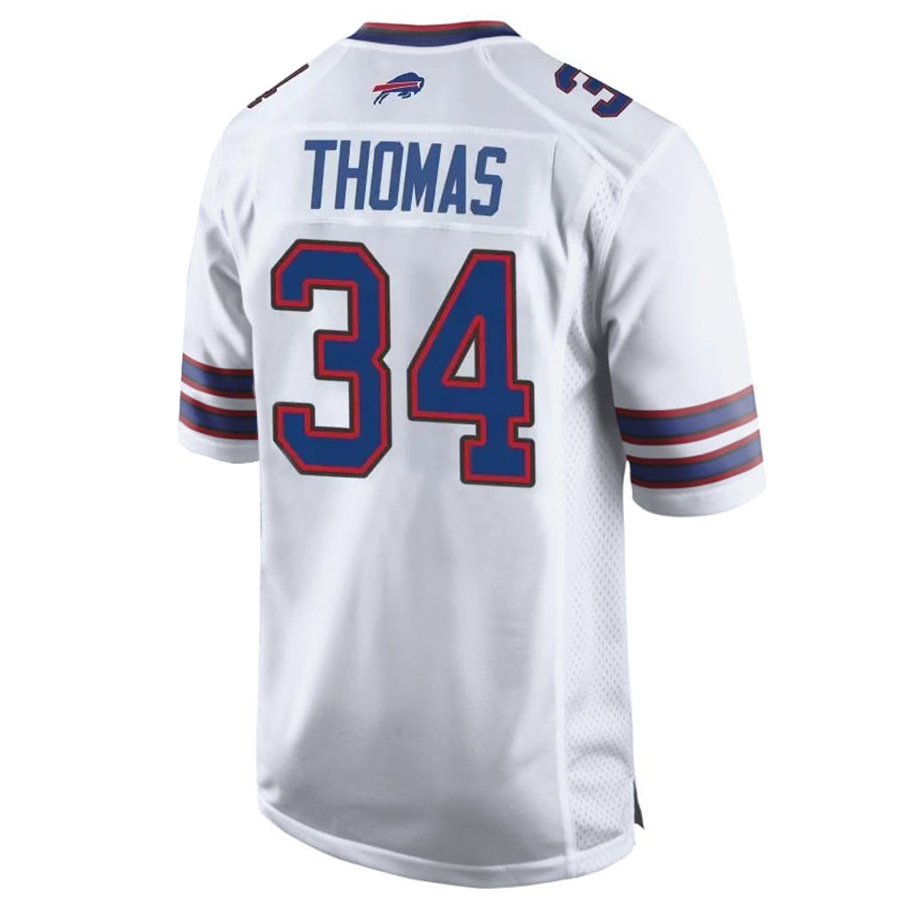tocy B.Bills #34 Thurman Thoma Player White Home Game Stitched Jerseys