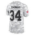 tocy B.Bills #34 Thurman Thomas Player Arctic Camo Salute to Service Limited Stitched Jerseys