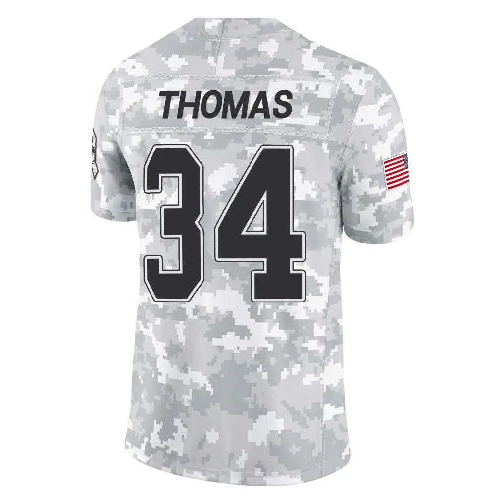 tocy B.Bills #34 Thurman Thomas Player Arctic Camo Salute to Service Limited Stitched Jerseys