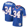 tocy B.Bills #34 Thurman Thomas Player Royal Mitchell & Ness 1985 Throwback Retired Stitched Jerseys