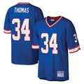 tocy B.Bills #34 Thurman Thomas Player Royal Mitchell & Ness Legacy Replica Stitched Jerseys