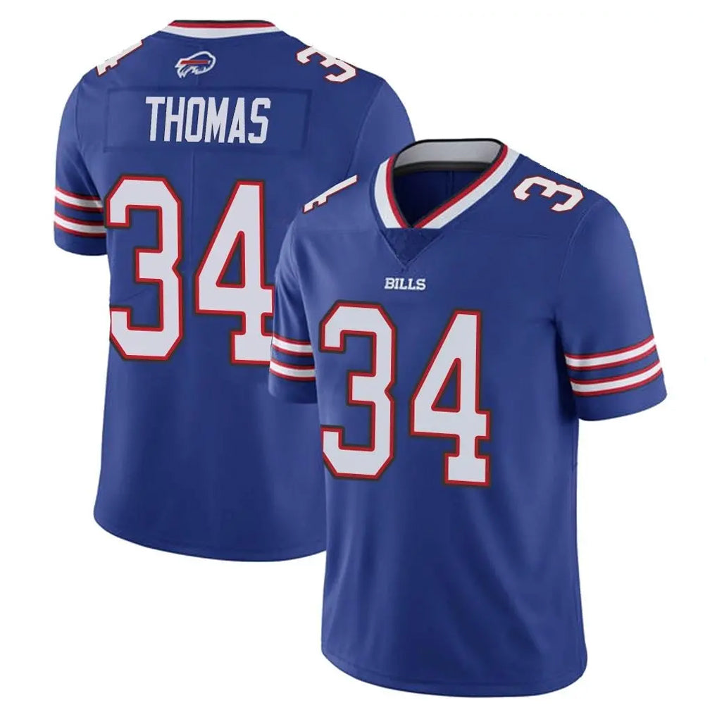 tocy B.Bills #34 Thurman Thomas Player Royal Vapor Untouchable Limited Stitched Jerseys