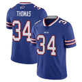 tocy B.Bills #34 Thurman Thomas Player Royal Vapor Untouchable Limited Stitched Jerseys