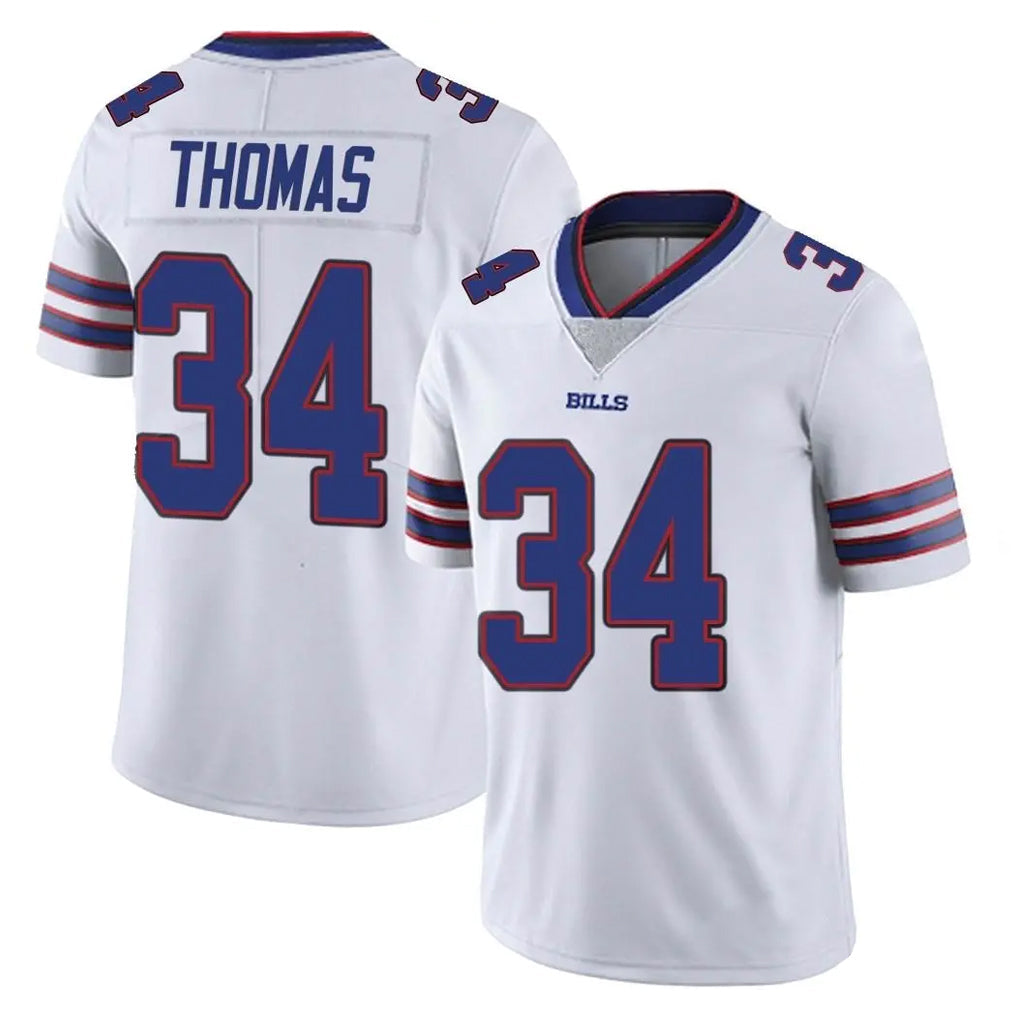 tocy B.Bills #34 Thurman Thomas Player White Vapor Untouchable Limited Stitched Jerseys