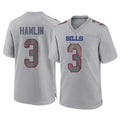 tocy B.Bills #3 Damar Hamlin Player Gray Home Game Stitched Jerseys